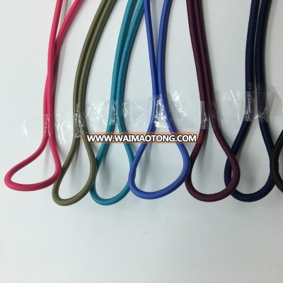 200m/roll Round Elastic Cord with Nylon Outside and Rubber Inside Full colors 2.5mm Shanghai