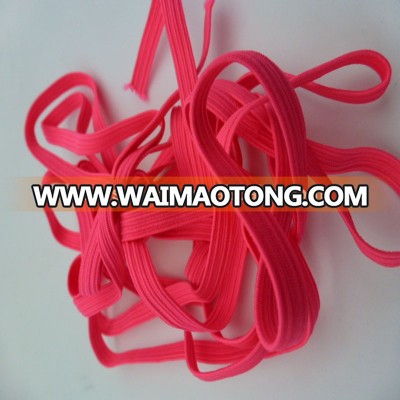 Thick red elastic cord/cotton macrame cord