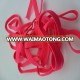 Thick red elastic cord/cotton macrame cord