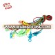 Hot sale colorful elastic rubber band plastic lobster buckle elastic rope