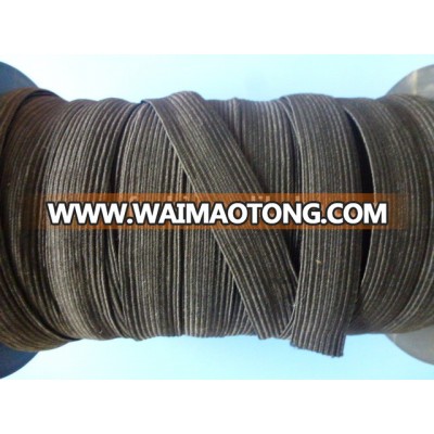 hot sale black woven elastic band/webbing for dust mask